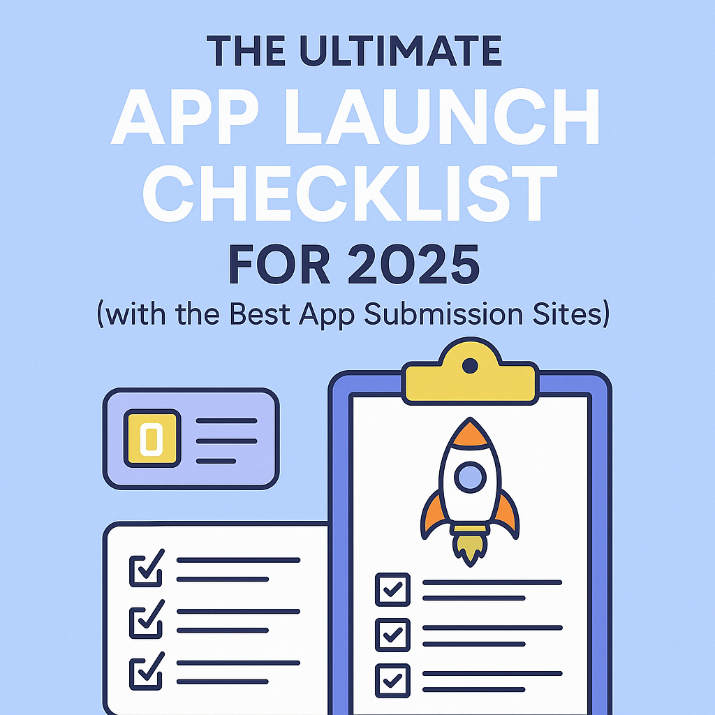 The Ultimate App Launch Checklist for 2025 (with the Best App Submission Sites)